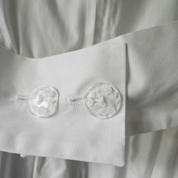 Vintage Ruth of Carolina White Dress Heirloom Cotton Blend - Picture 5 of 8